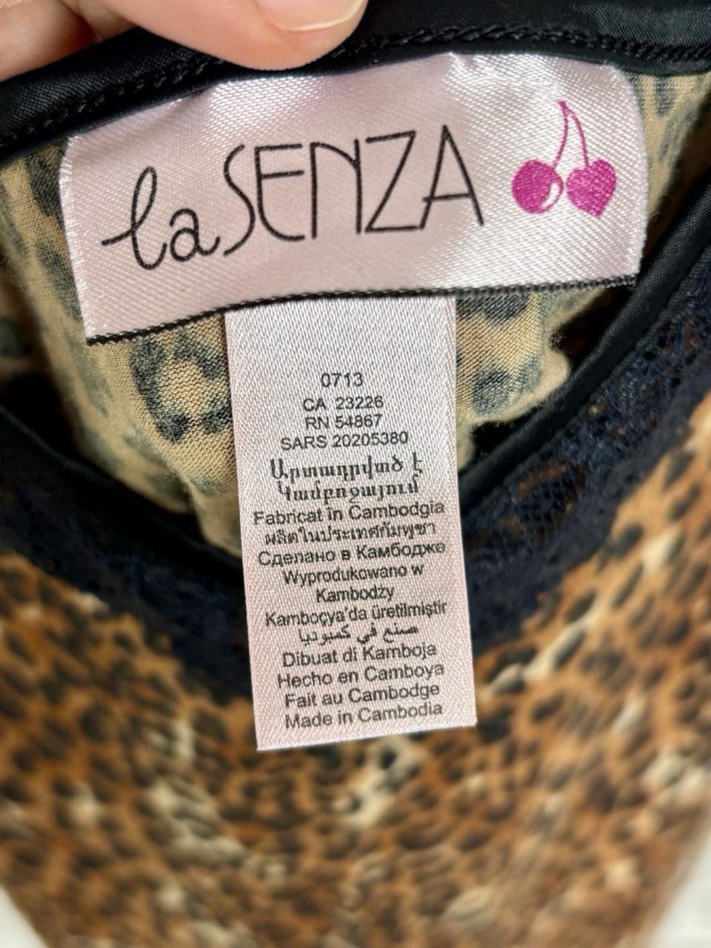 Vintage Y2K Leopard Print La Senza Cami with beautiful Lace trim✨ - Picture 7 of 7